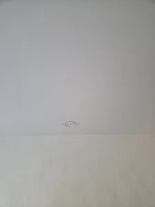 Limited ceiling opening made to route the replacement lighting cable in Peckham